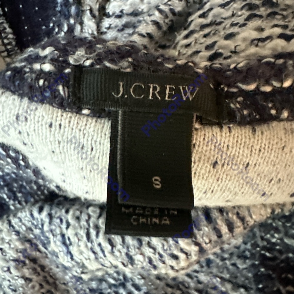 J. Crew Blue and Gray Women's Cardigan Sweater - Picture 6 of 6